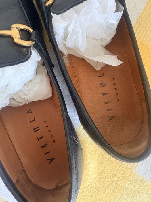 Loafersy skórzane Vistula 38