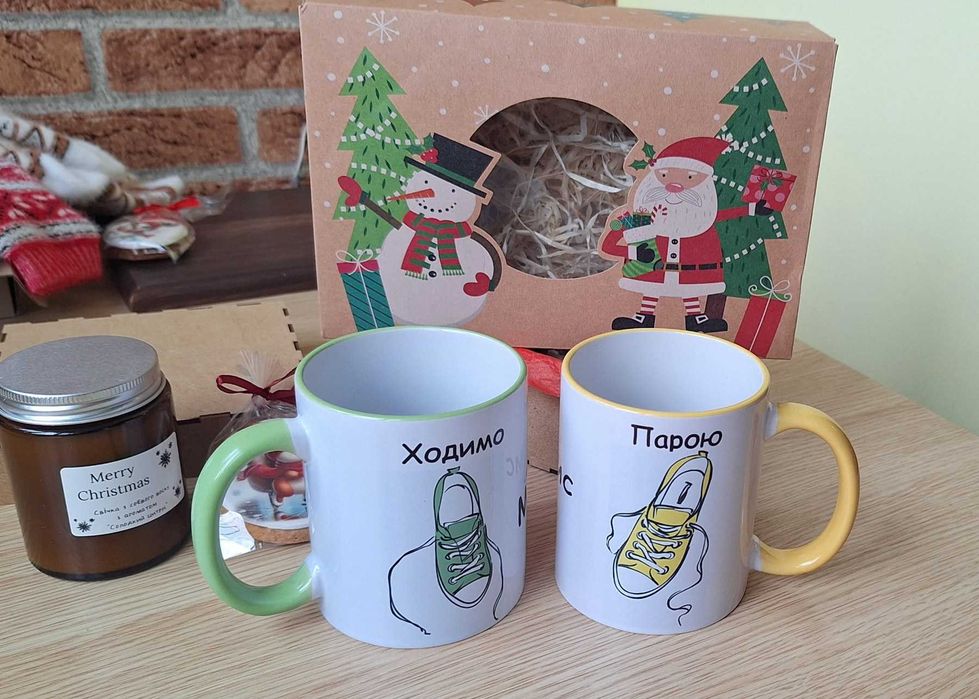 Набір парних чашок з індивідуальним принтом (сублімація)