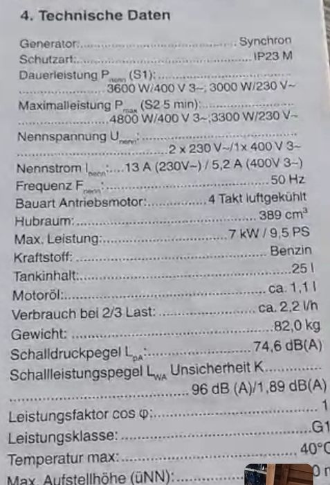 Бензиновий генератор Einhell BT-PG 5500/1