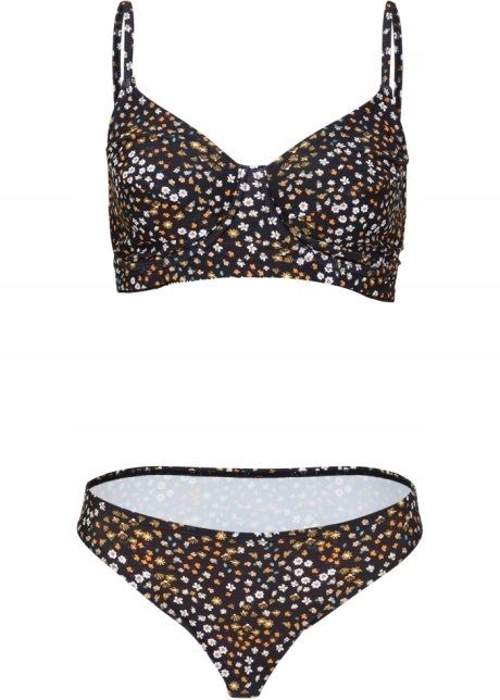 B.P.C miękkie bikini w kwiatuszki i figi 48 (95C)