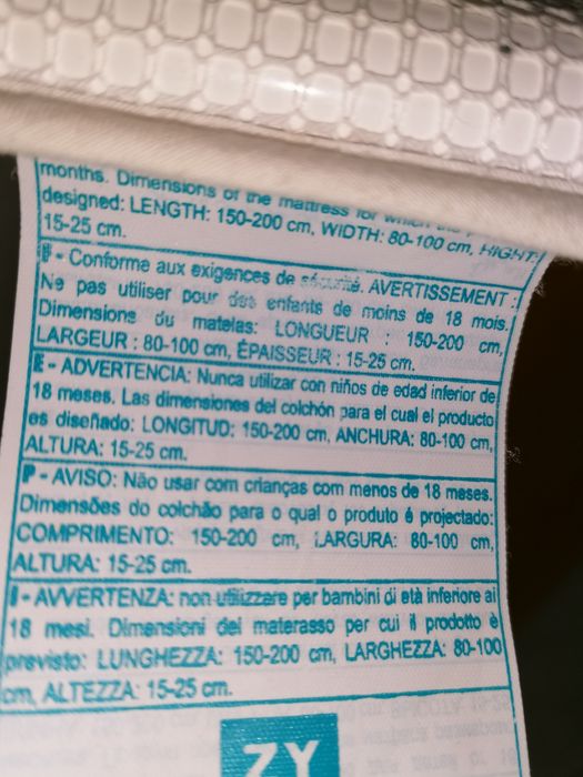 Barreira Segurança cama criança
