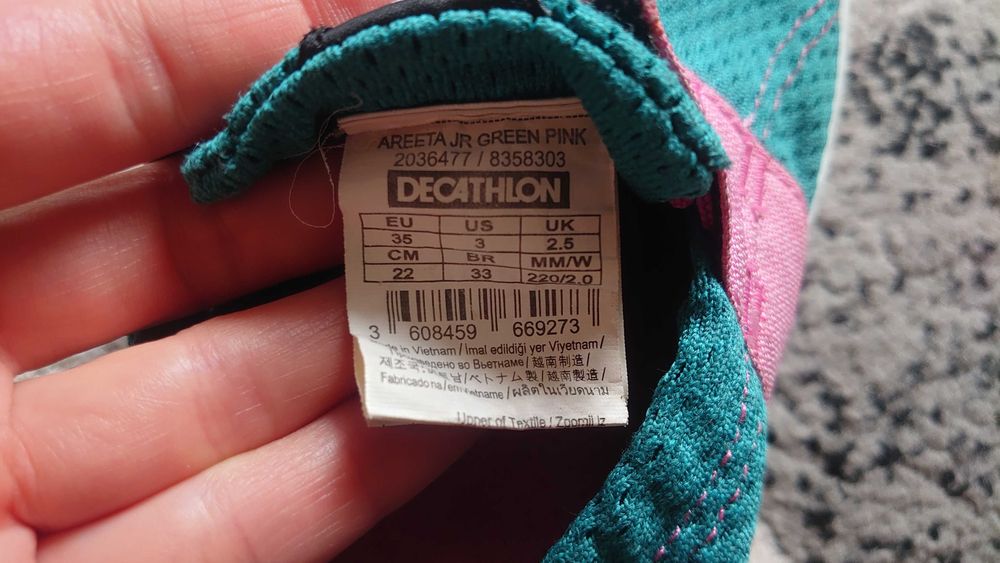 кеди аквашузи кроссовки сетка сітка olaian tribord decathlon 34-35