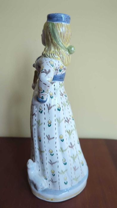 Garrafa em faiança / Decanter formato Mulher meados séc XX
