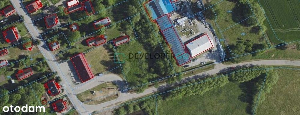 2500 m2 przy asfalcie, uzbrojona