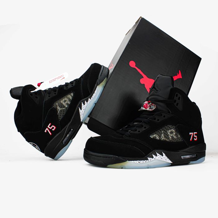 Мужские кроссовки Nike Air Jordan 5 x PSG "Luxe" Размеры 41-45