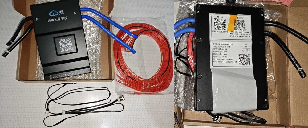 JBD JK Smart BMS Bluetooth універсальна 4-8S, 7–14S, 8-24S, 20(60A), 30(90)A, 50(150)A, 120(240A) Li-ion LiFePO4 Розумна БМС JK-B6A20S12P JK-B2A8S20P