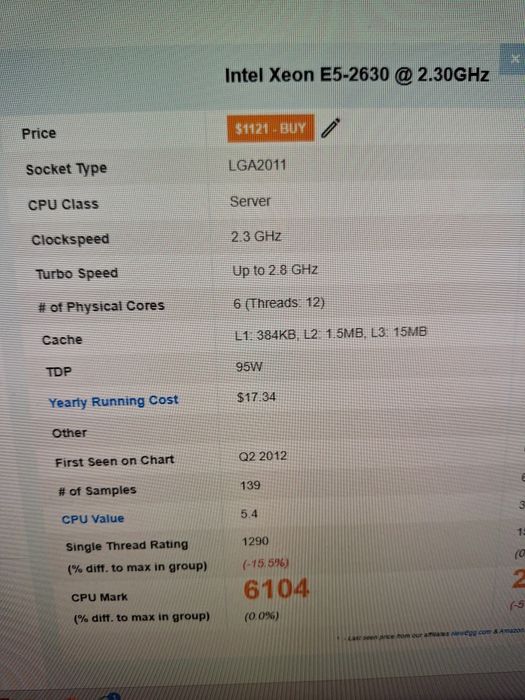 Processadores xeon E5-2630