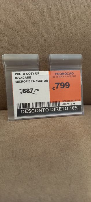 Poltrona Cosy Up 1 motor microfibra taupe.
Poltrona Cosy Up 2 motore