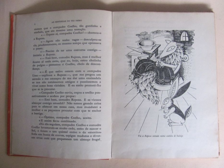 Raro - Histórias do Tio Remo  J. C. Harris  Ilustração António Quadros