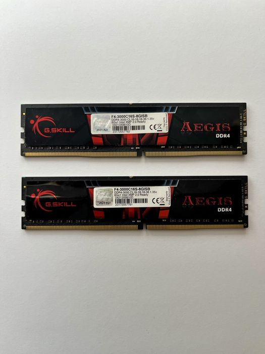 G.Skill Aegis 3000mhz 16gb (2x8) ddr4