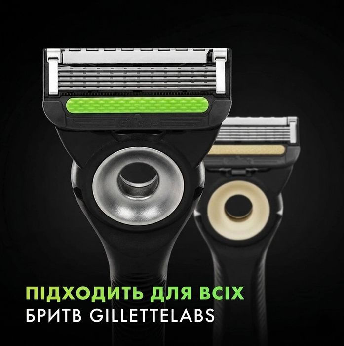 Змінні леза Gillette Labs (виробництво США), 6+4=10 шт, Оригінал , для станків з підігрівом та відлущувальною смужкою
