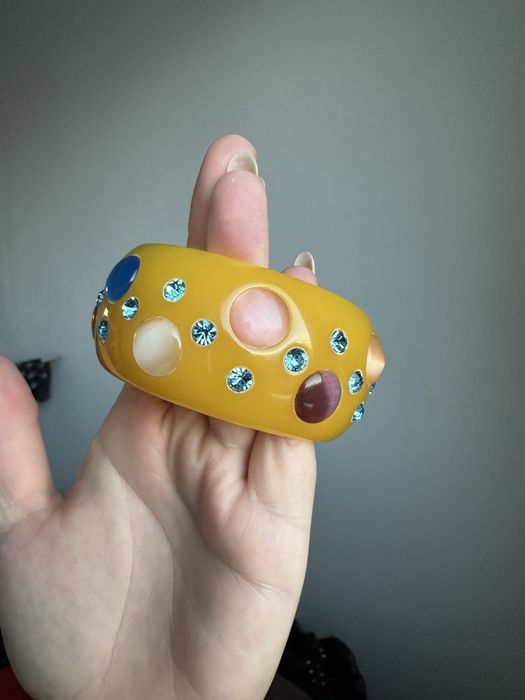 Przepiękna, masywna bransoletka typu bangle