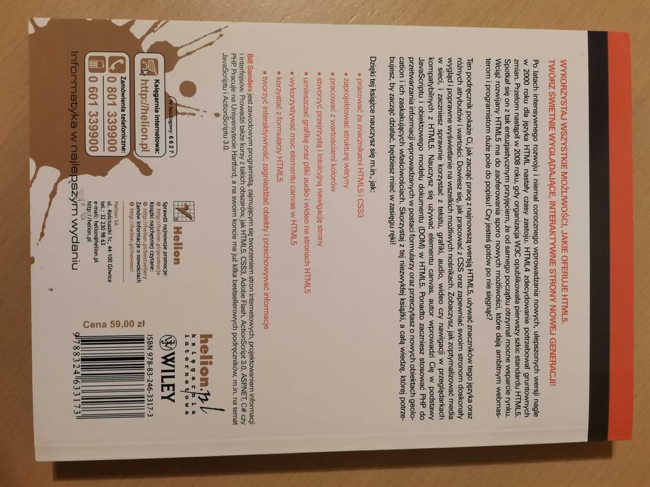 Podręcznik HTML5 - CSS3, canva, formularze, DOM, Javascript