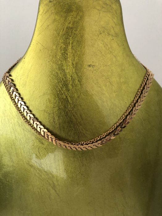 Colar / fio dourado 2 em 1
