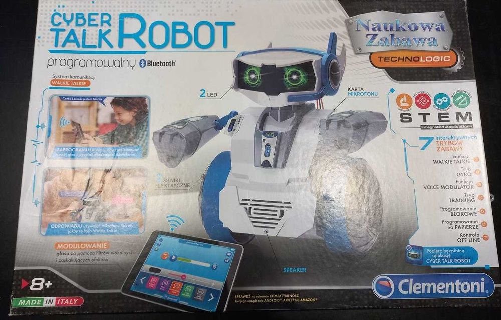 Clementoni Zestaw naukowy Mówiący Cyber Robot 8+