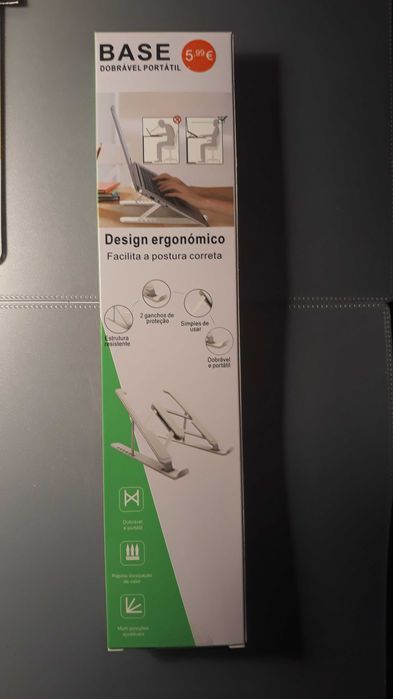 Base Dobravel para Portateis, Tablets e Telemoveis