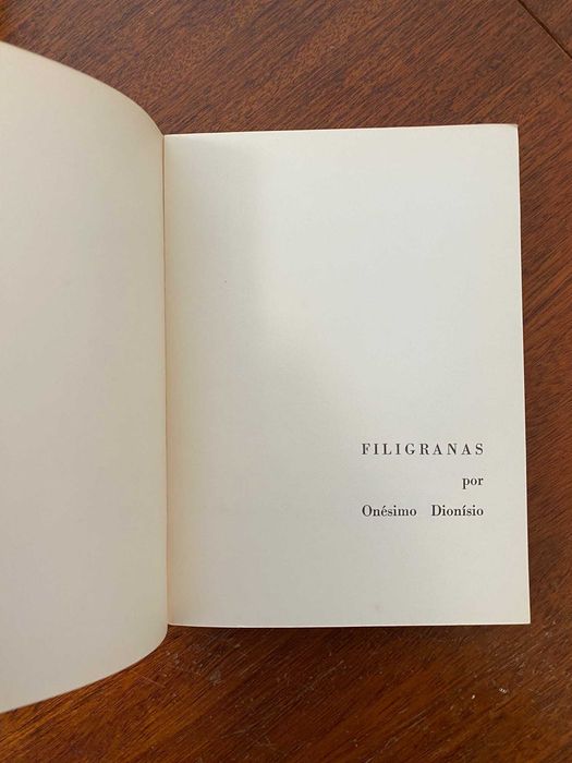Filigranas - Onésimo Dionísio