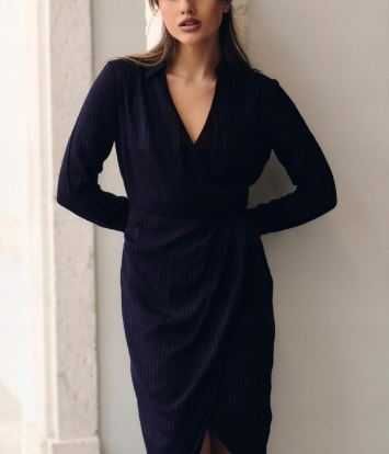 Sukienka midi w paski 36/S