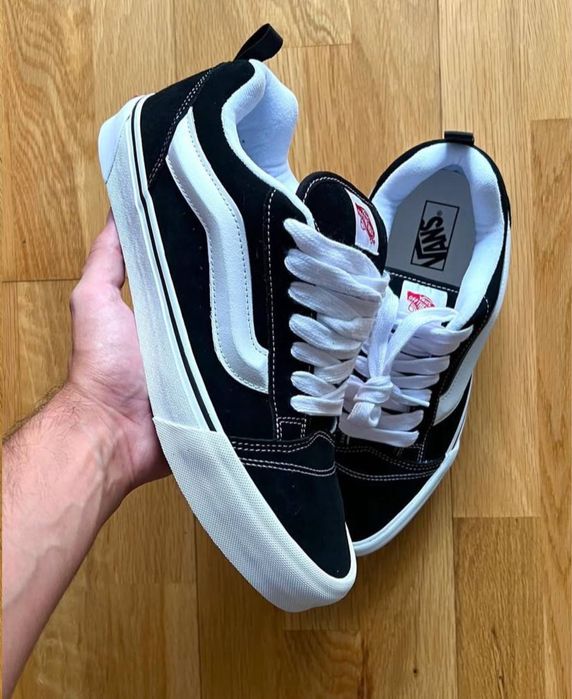 Унісекс кеди Vans Knu Skool Чорнобілі, 37-42 Ванси Кну Скул