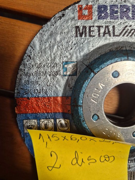 80 Discos BERNER e outros para Metal – NOVOS/nunca usados