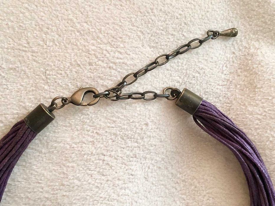 Чокер колье ожерелье из вощеной нити Корея Идеальное состояние