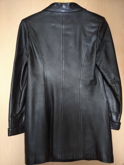 Пиджак кожаный S женский, піджак жіночий шкіра