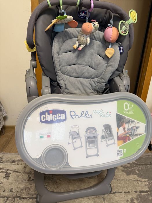 Стільчик для годування Chicco poly magic 3в1