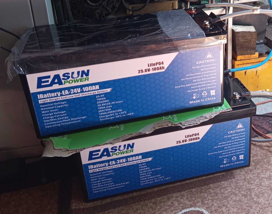 Akumulator Bateria Easun 24V 100Ah 2560Wh  LiFePO4