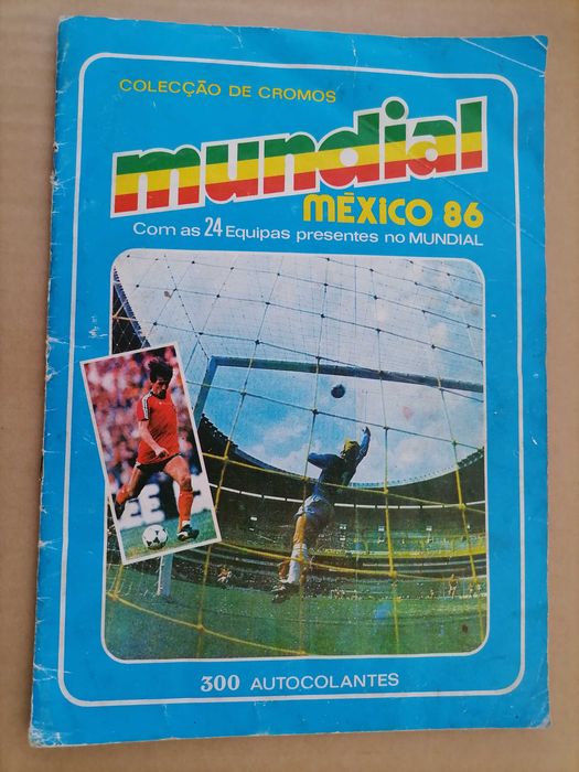 Caderneta Cromos Mundial 86 c/Maradona VER 2 Cromo duplo mesmo Jogador