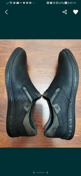 Skórzane Buty Męskie Wsuwane Lekkie Wygodne