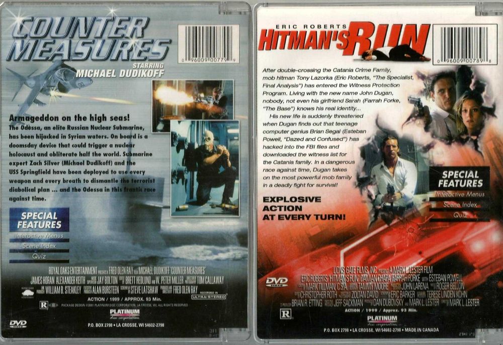 Great Titles - 4 DVD. Adquiridos nos EUA.