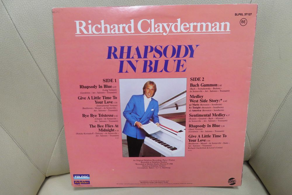 RICHARD CLAYDERMAN - Rhapsody In Blue- LP - płyta używana