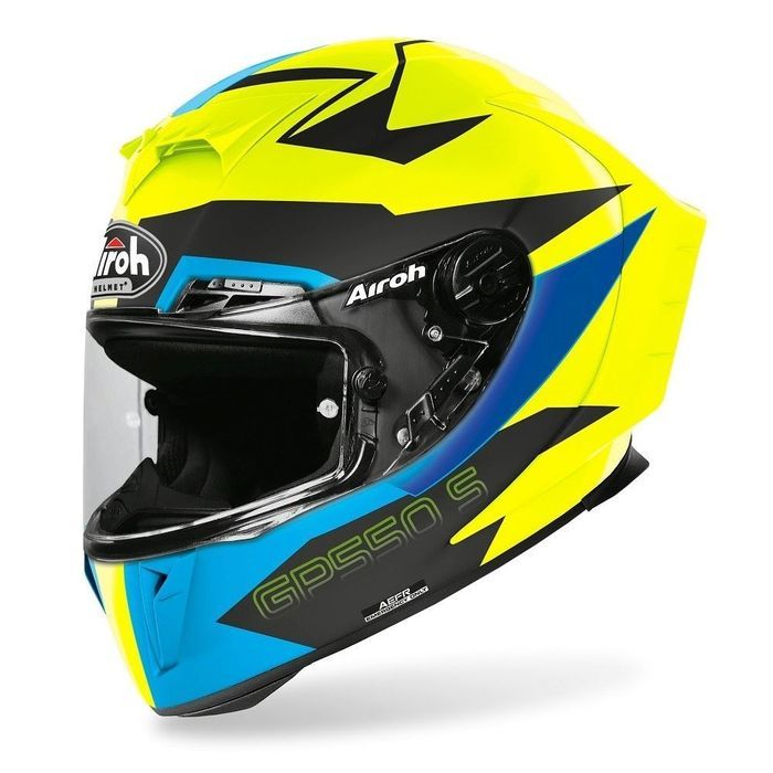 capacete gp550s vektor azul matt airoh 2020