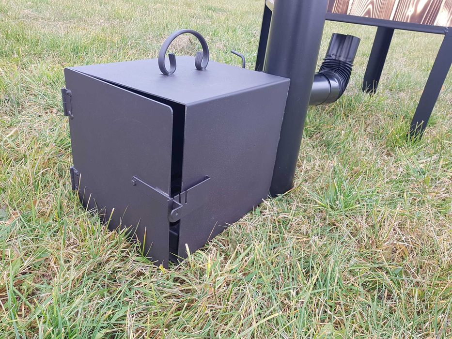 WĘDZARNIA Opalana Domowa Ogrodowa Drewniana Drzwi Komin Wędzok