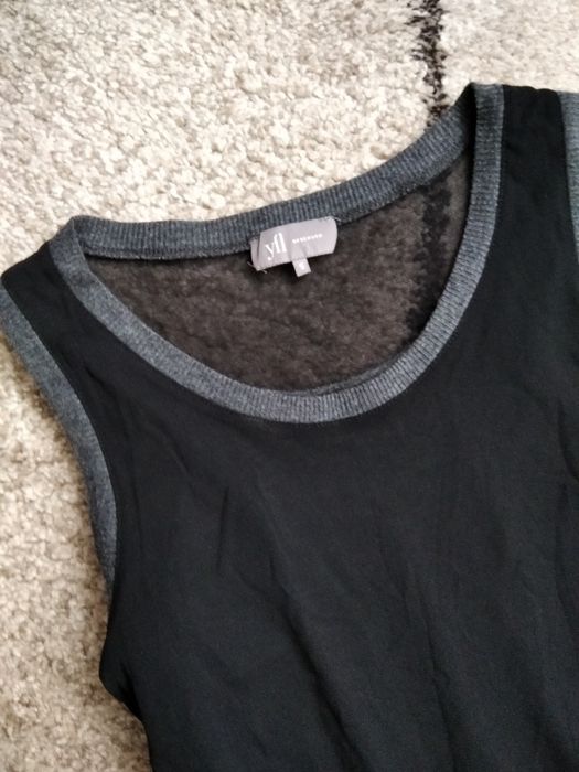 Czarno-szara sukienka s