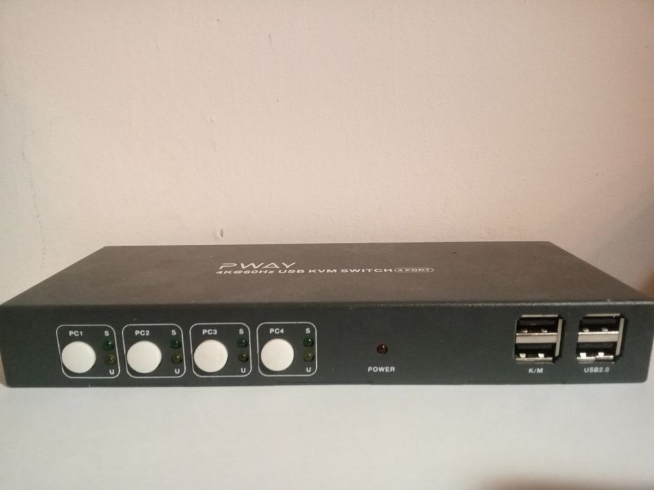 Przełącznik KVM HDMI 4x USB 4K 60Hz PWAY