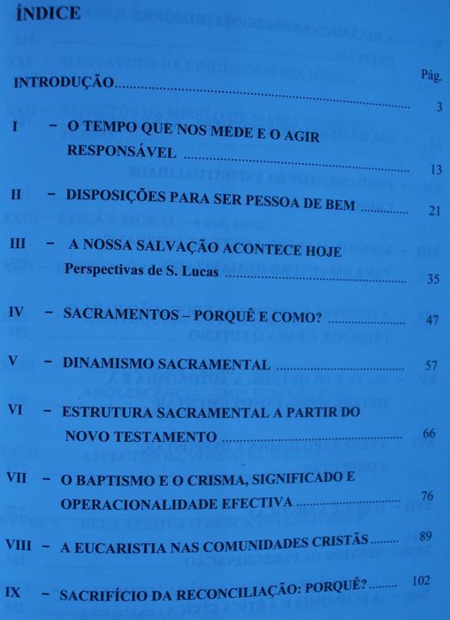 Sacramentos e Vida Cristã Coerente Saudável e Operativa