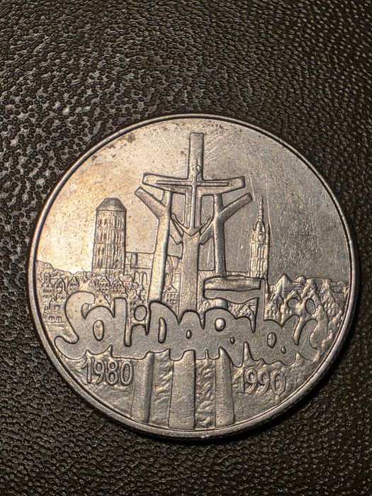 Moneta okolicznościowa Solidarność nominał 10 000 zł