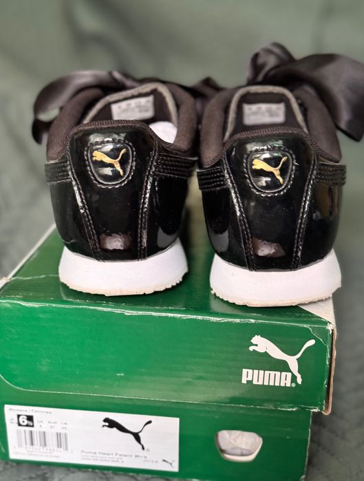 Продам лакові кросівки PUMA з атласними шнурками: 390 грн
