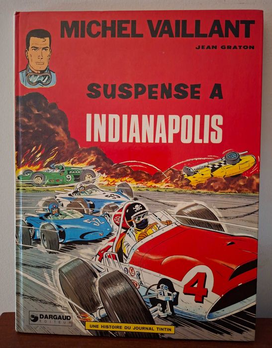 Álbum de Michel Vaillant em francês "Suspense a Indianapolis "