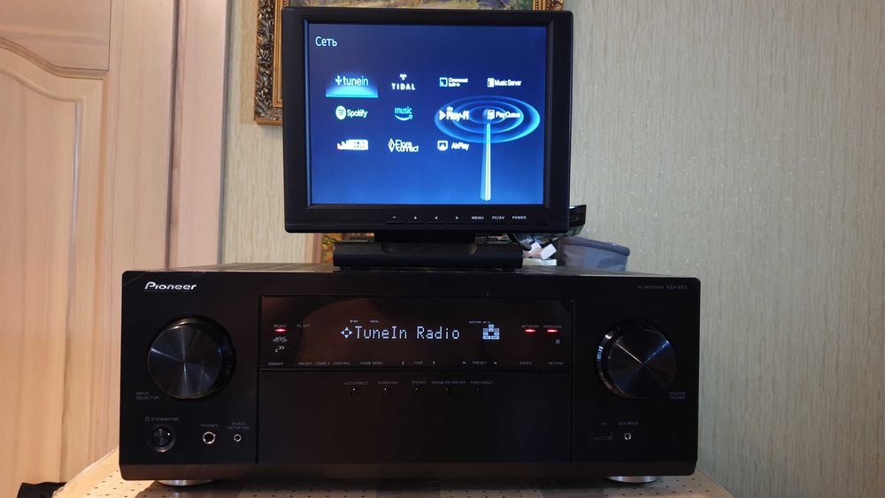 Pioneer VSX-933 Atmos Xbox, DTS:X, 4k HDR10, WiFi, BT,135W,LAN,DSD,USB