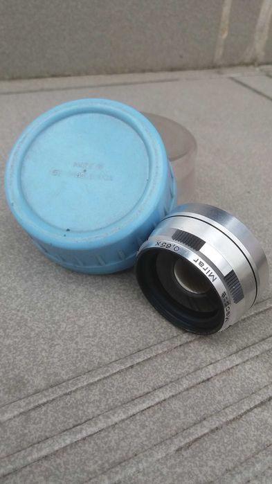 Obiektyw  ''Meopta Mirar'' 0,65x ,  made in Czechoslovakia