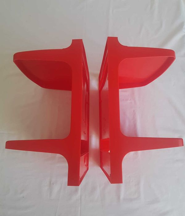 Półki plastikowe 3 szt. stan idealny czasy PRL