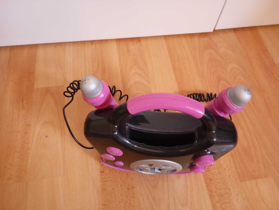 Karaoke para criança com 2 microfones