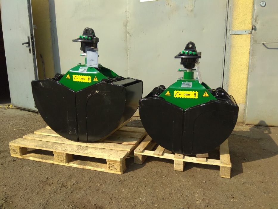 Łyżka do materiałów sypkich 130 L / łupina / chwytak + rotator 4.5 T