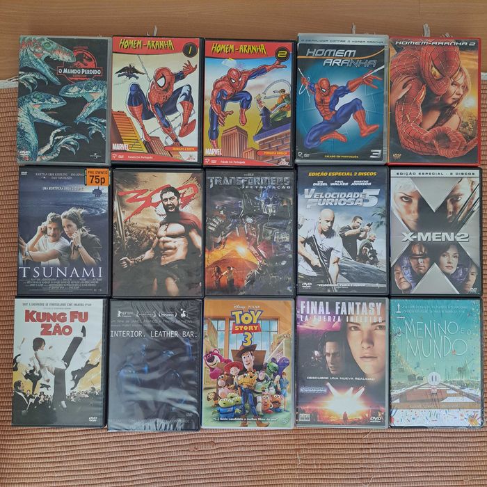 Dvds para venda 2 euros cada um update de 17/06/26