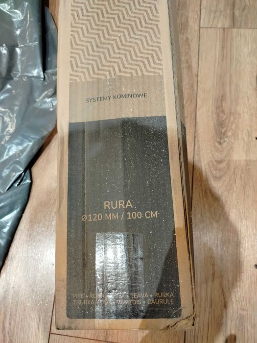Sprzedam nową rurę do kominka lub pieca wymiary są podane na  zdjęciu