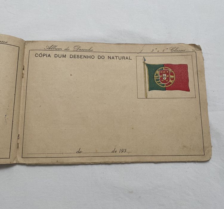 Cadernos escolares desenho matemática antigos