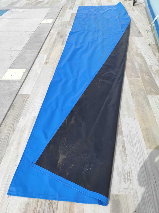 vendo manta térmica GB 800 micras sol guard + enrolador, para piscina