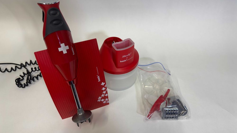 Bamix Blender ręczny MX105077 czerwony Swiss line